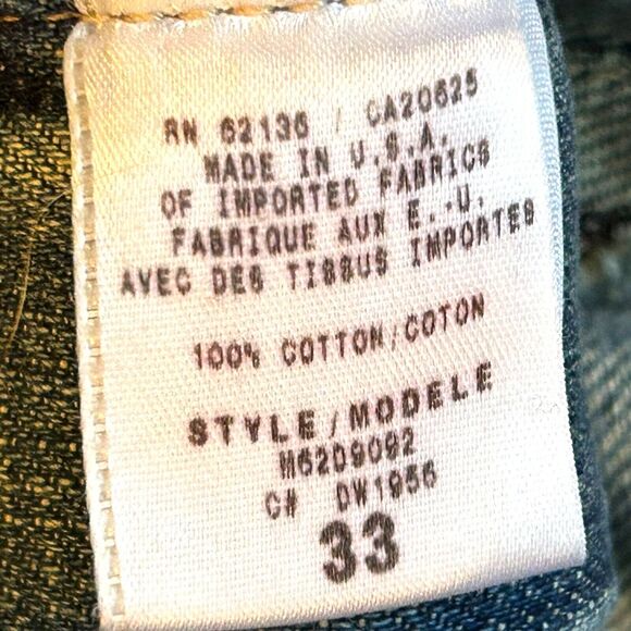 Vintage Guess Premium Blue Jeans Embroidered Mens 33 Limited Edition Made in USA - Picture 9 of 15